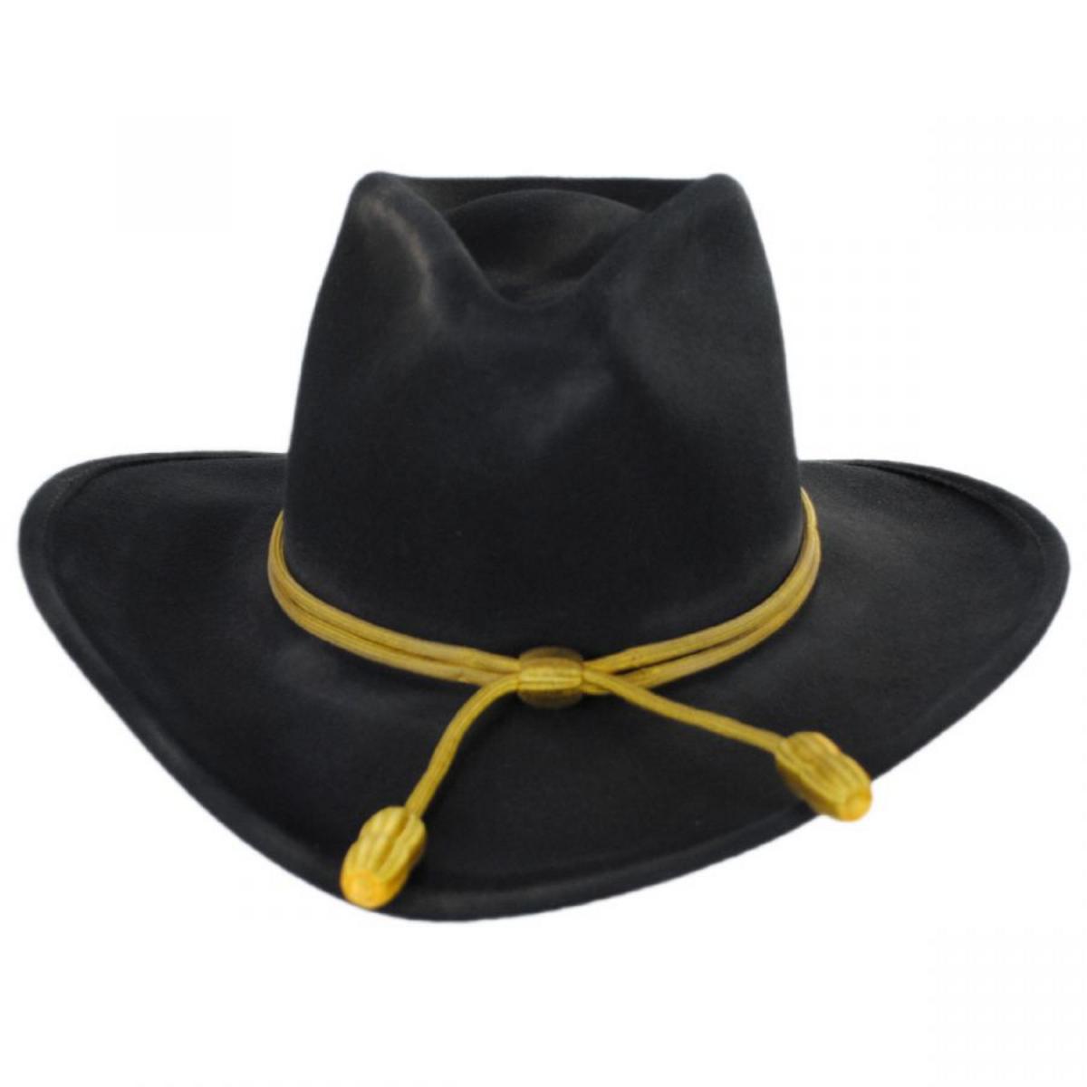 Stetson | John Wayne The Fort Wool Felt Crushable Western Hat | 130672 | front | BLACK