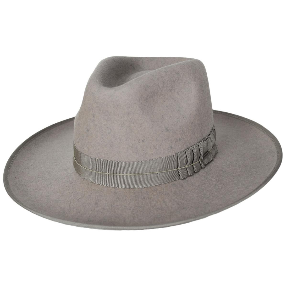 BRIXTON HATS | Reno Wool Felt Fedora Hat - Oatmeal | 135651OAT | lead | OATMEAL