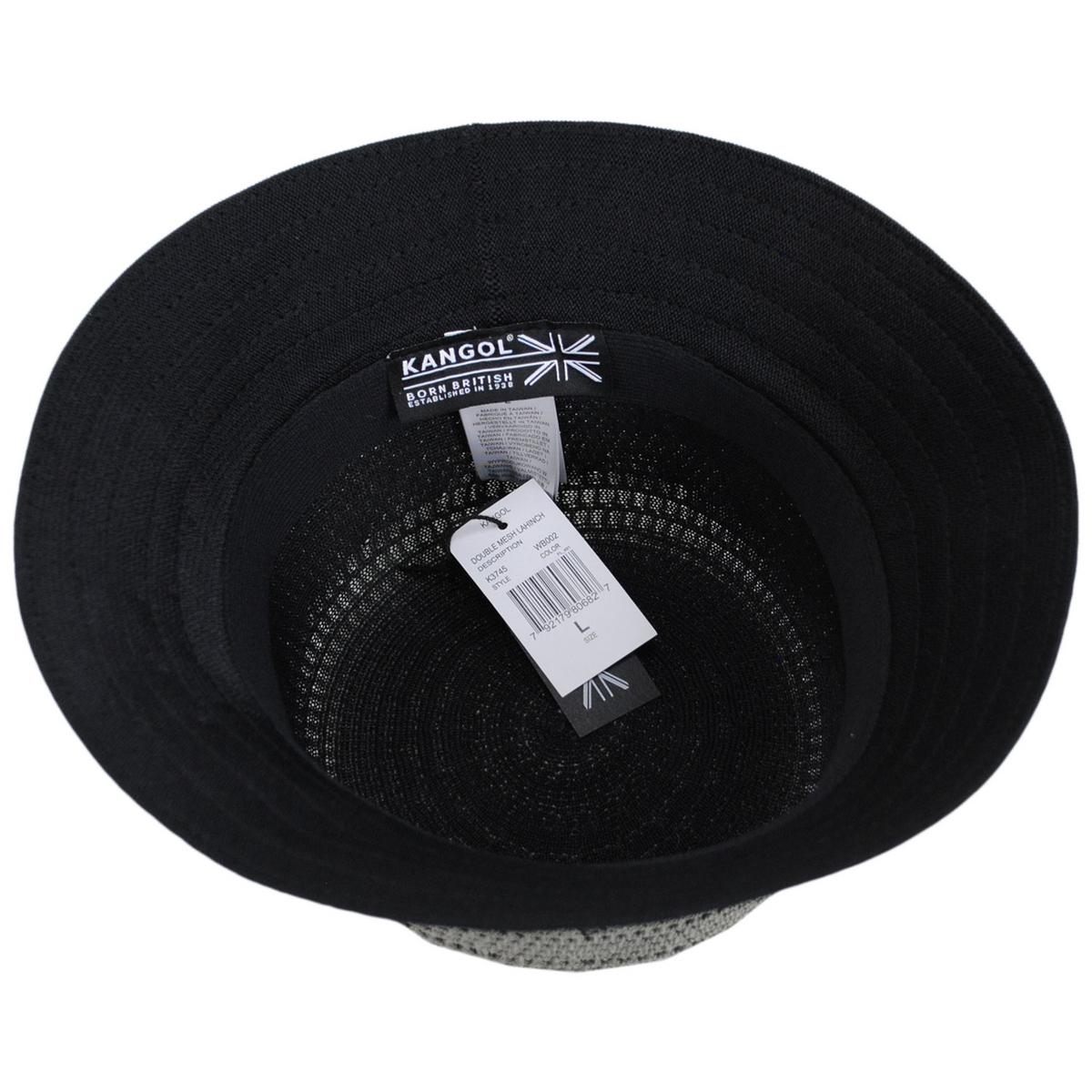 Kangol | Double Mesh Tropic Lahinch Bucket Hat | 185831 | under | WARM GREY/BLACK