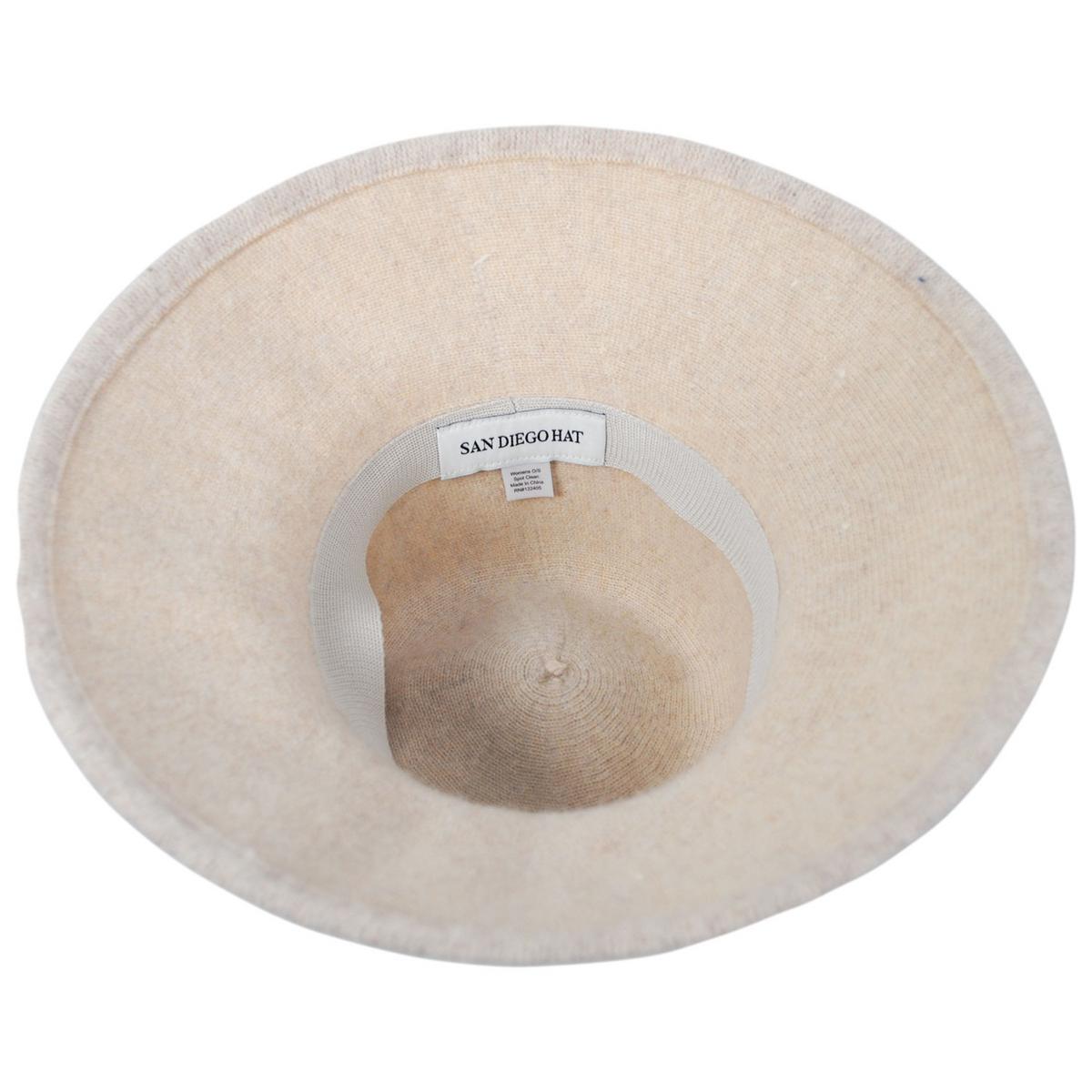 San Diego Hat Company | Park Lane Wool Knit Lampshade Hat | 108647 | under | BEIGE