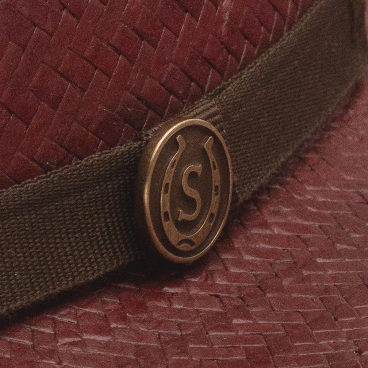 Stetson | Redwood Shantung Straw Open Road Western Hat | 127058 | detailone | REDWOOD