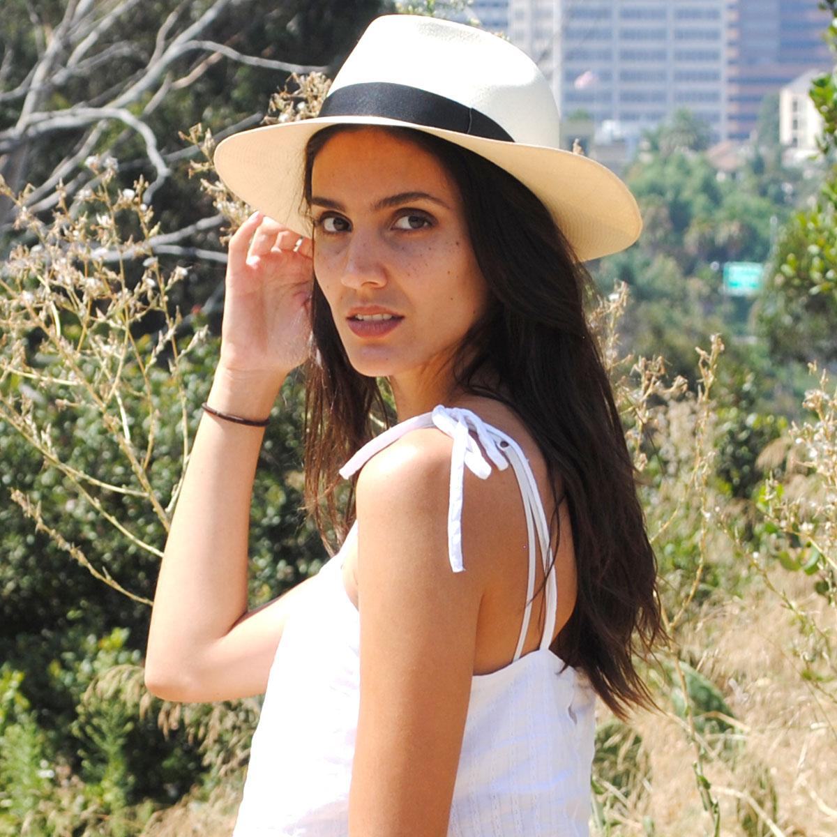 Bigalli | Diego Montecristi Fino Grade 20 Panama Straw Fedora Hat | 129231 | lsfone | NATURAL