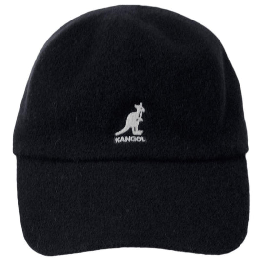 Kangol | Wool Spacecap Fitted Baseball Cap | 201106 | front | BLACK