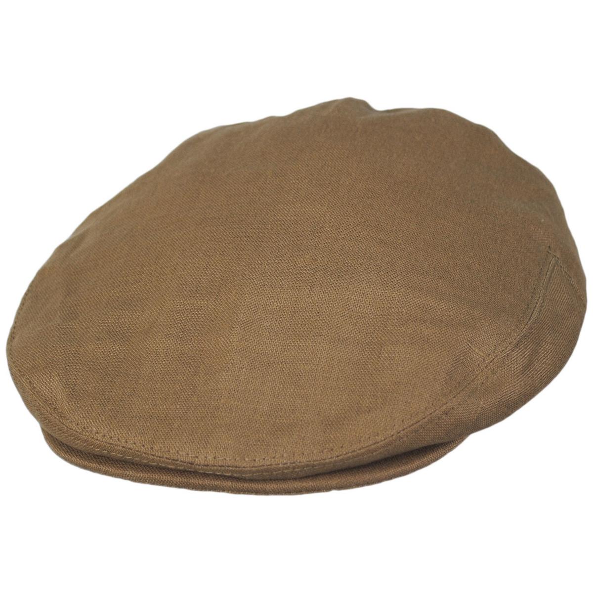 Jaxon Hats | Linen and Cotton Ivy Cap | 167732 | lead | CAMEL