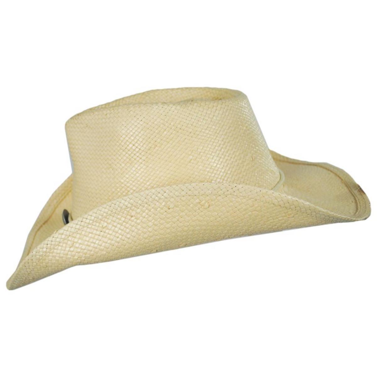 Dorfman Pacific | Chincord Toyo Straw Western Hat | 126150 | profile | NATURAL