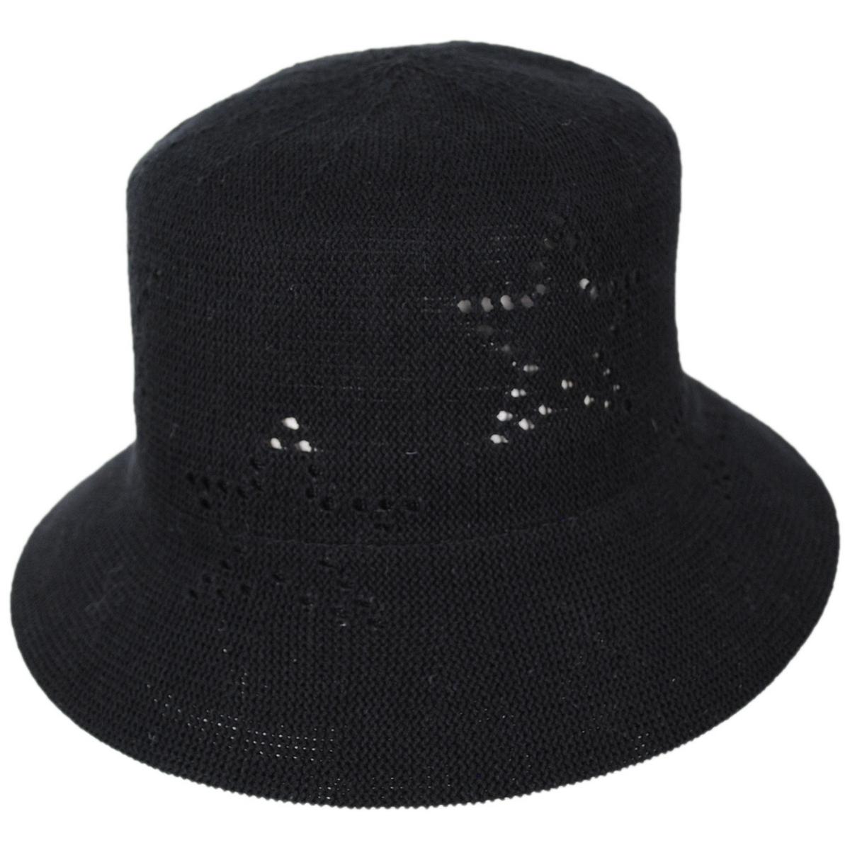 San Diego Hat Company | Estrella Cotton Knit Bucket Hat | 108659 | lead | BLACK