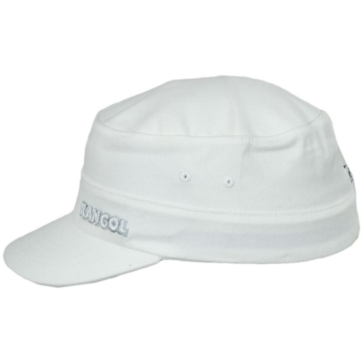 Kangol | Flexfit Cotton Twill Army Cap | 201110 | profile | WHITE