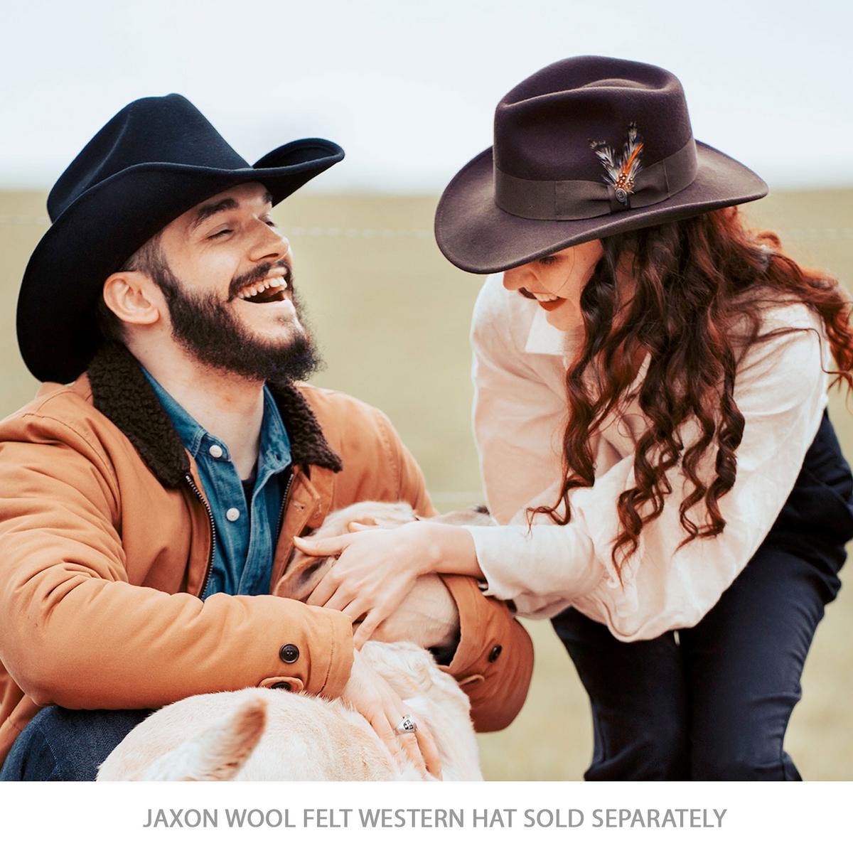 Jaxon Hats | Ford Crushable Wool Felt Fedora Hat | 135004 | lsftwo | BROWN