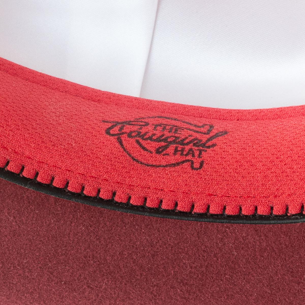 Charlie 1 Horse | The Cowgirl Wool Felt Western Hat | 124985 | detailtwo | CRANBERRY