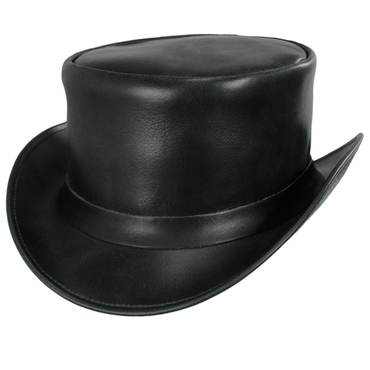 Jaxon Hats | Wholesale John Bull Leather Top Hat B2B Pre-Pack | B2B194100 | detailone | BLACK