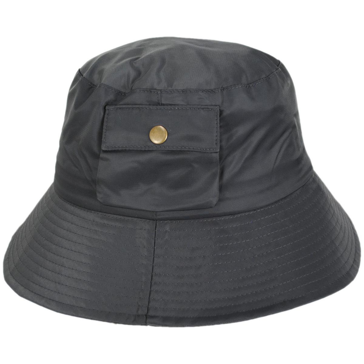 Scala | Aloma Nylon Rain Hat | 106425 | profile | CHARCOAL