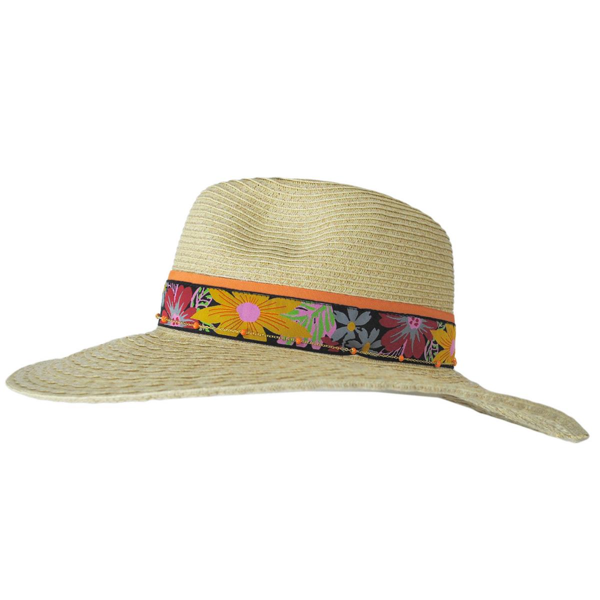San Diego Hat Company | Flora Toyo Straw Fedora Hat | 103686 | profile | NATURAL