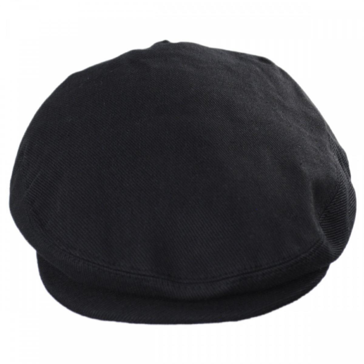 Jaxon Hats | Classic Cotton Ivy Cap | 167740 | front | BLACK