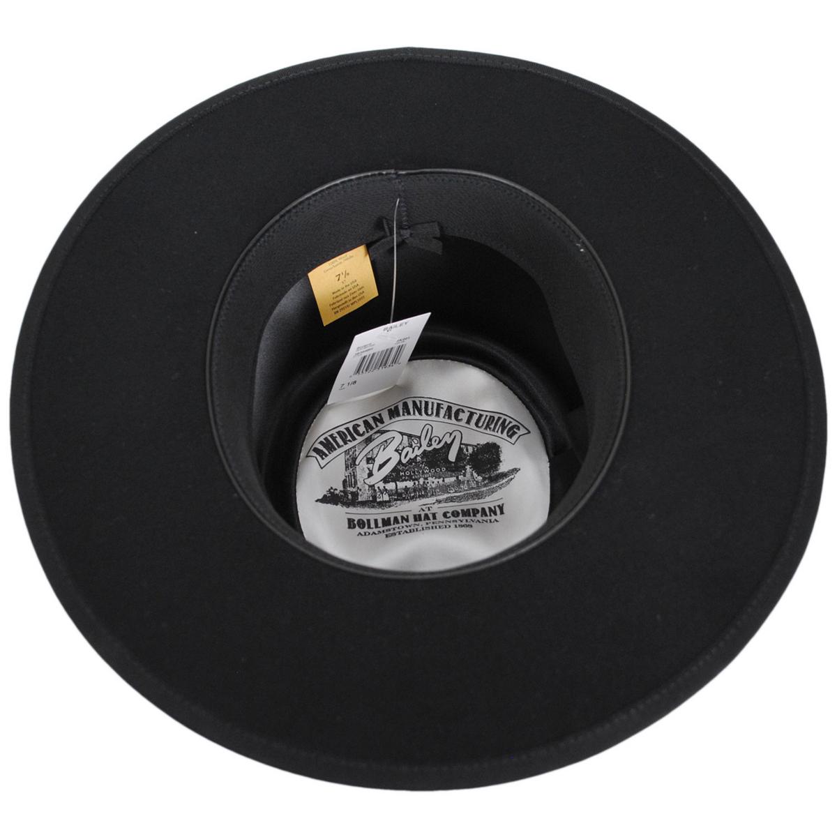Bailey 1922 | Bolero LiteFelt Gaucho Hat | 130324 | under | BLACK