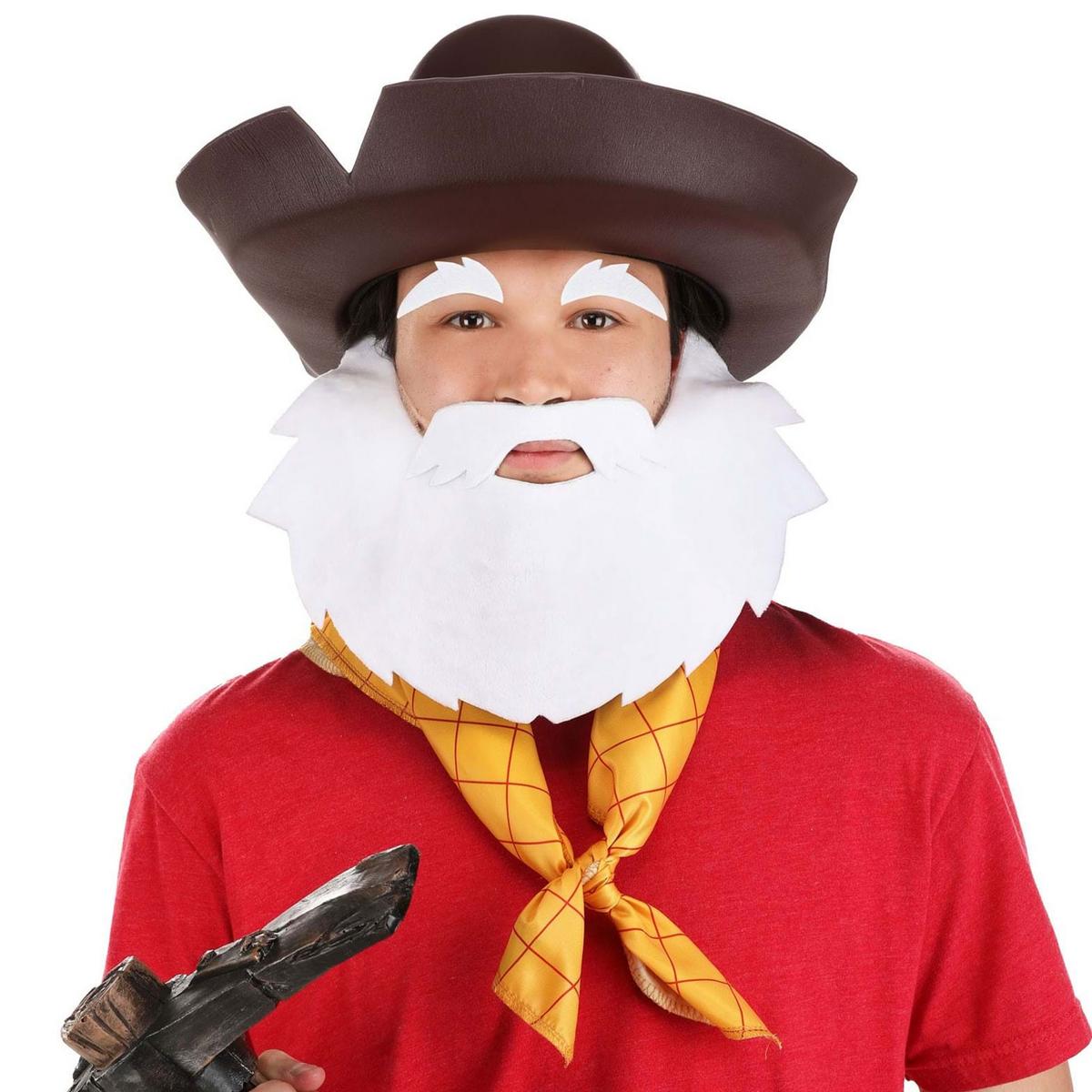 Disney | Toy Story 2 Stinky Pete Prospector Hat, Beard, and Scarf Kit | 190543 | lsmone | MULTI
