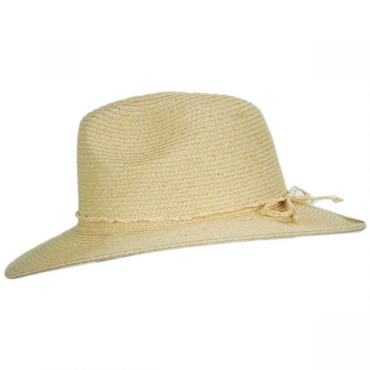 San Diego Hat Company | Ultrabraid Water Repellent Toyo Straw Fedora Rain Hat | 103653 | profile | NATURAL