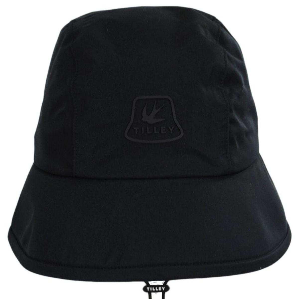 Tilley Endurables | Storm Bucket Rain Sou'wester Hat | 400848 | front | BLACK