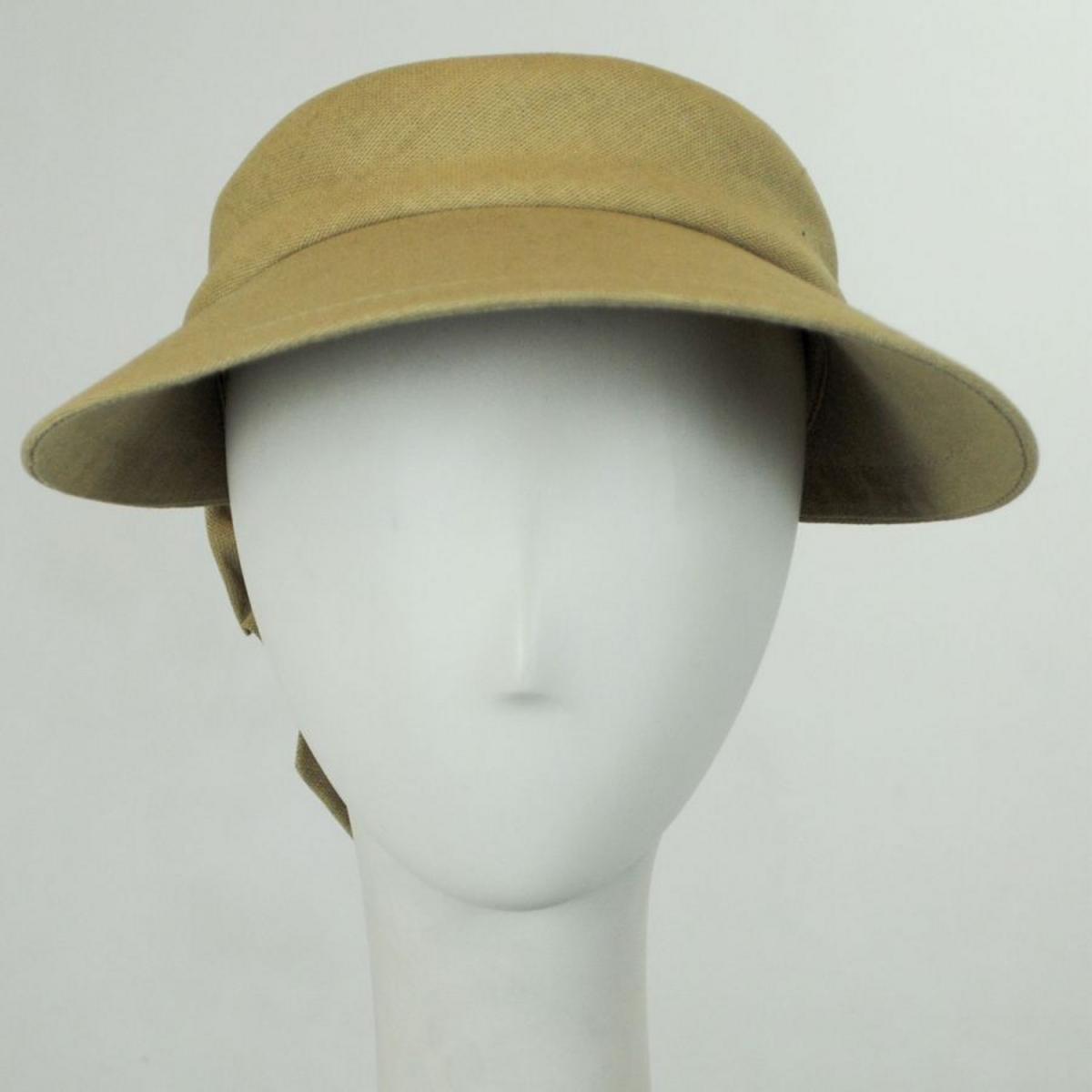 Scala | Backbow Cotton Visor | 195018 | profile | DESERT