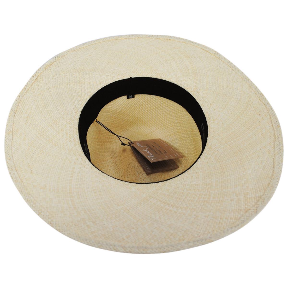 3 Regions Trade Co. | Ranchero Brisa Grade 4-5 Panama Straw Fedora Hat | 128750 | under | NATURAL/OLIVE