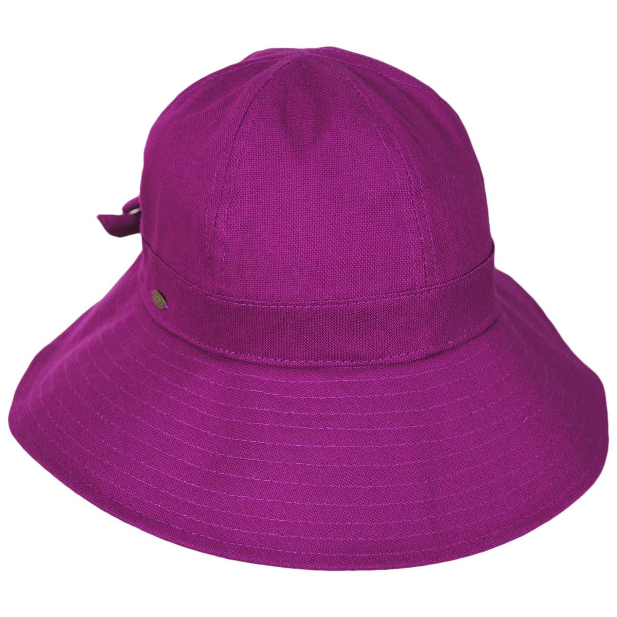 Scala | Elda Cotton Facesaver Cap | 106416 | lead | ORCHID