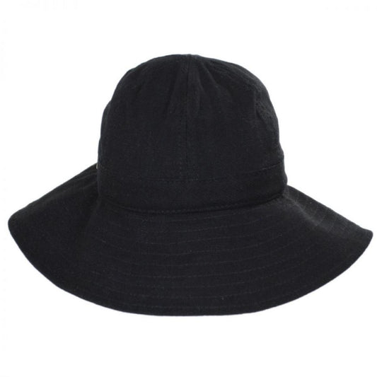 Scala | Ohana Cotton Facesaver Hat | 106307 | front | BLACK