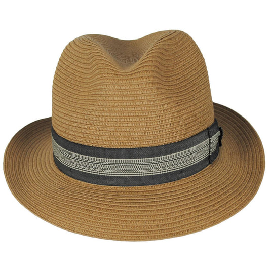 Bigalli | Swing Toyo Braid Fedora Hat | 129250 | front | BEIGE