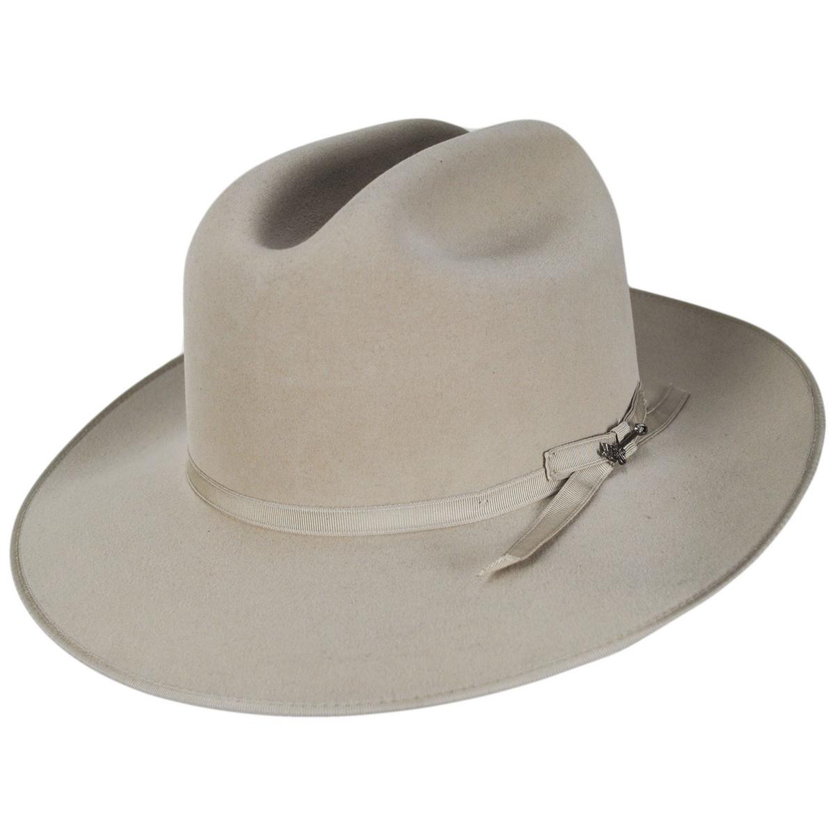 Stetson | Royal Deluxe Open Road Fur Felt Western Hat | 130750 | lead | SILVERBELLY