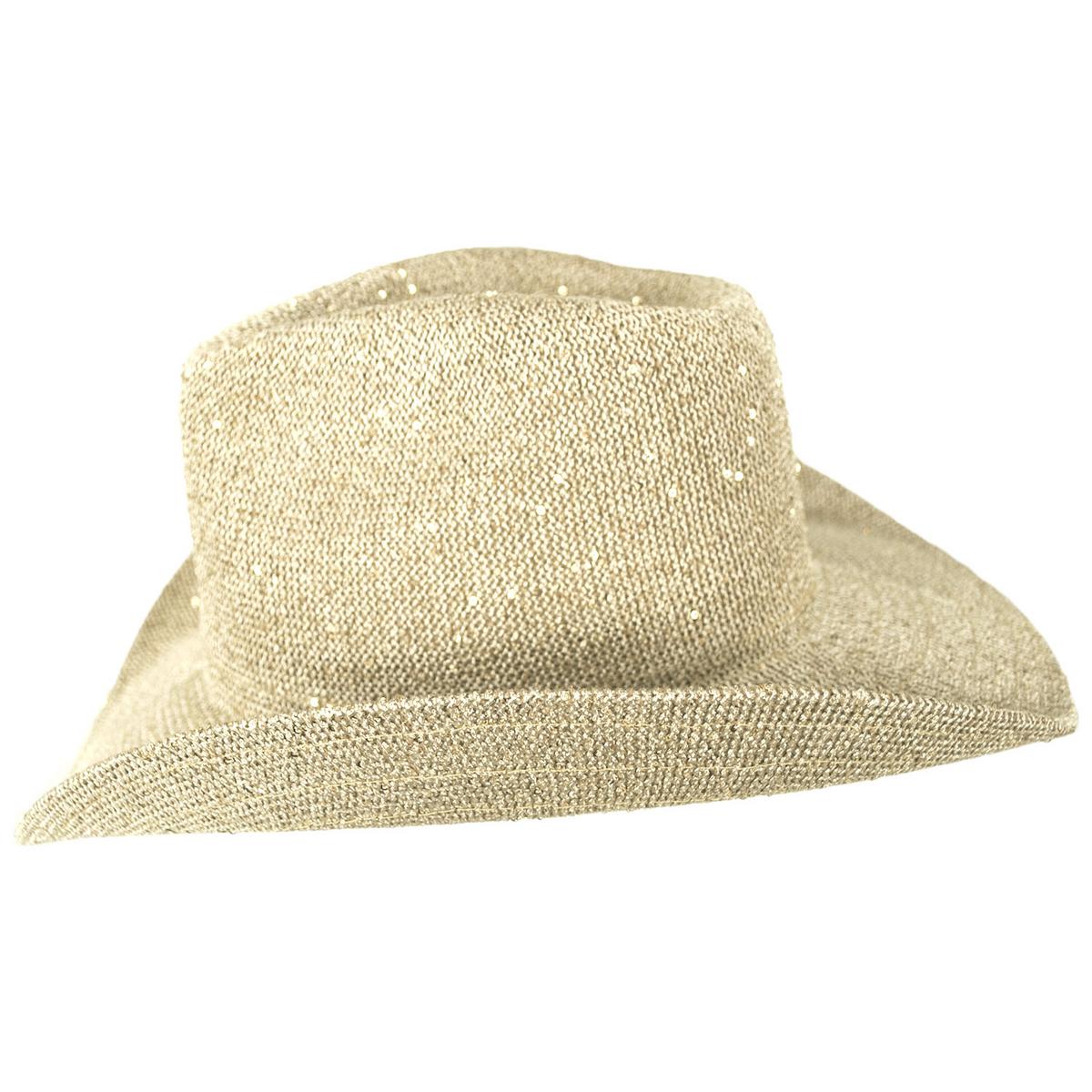 Jeanne Simmons | Brillar Knit Cowboy Hat | 106518 | profile | GOLD