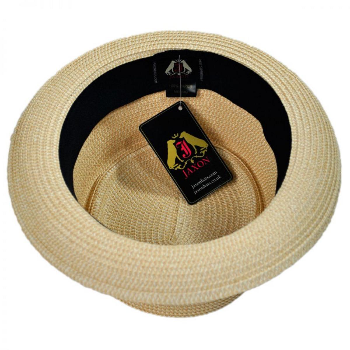 Jaxon Hats | Toyo Straw Braid Pork Pie Hat | 128501 | under | TAN