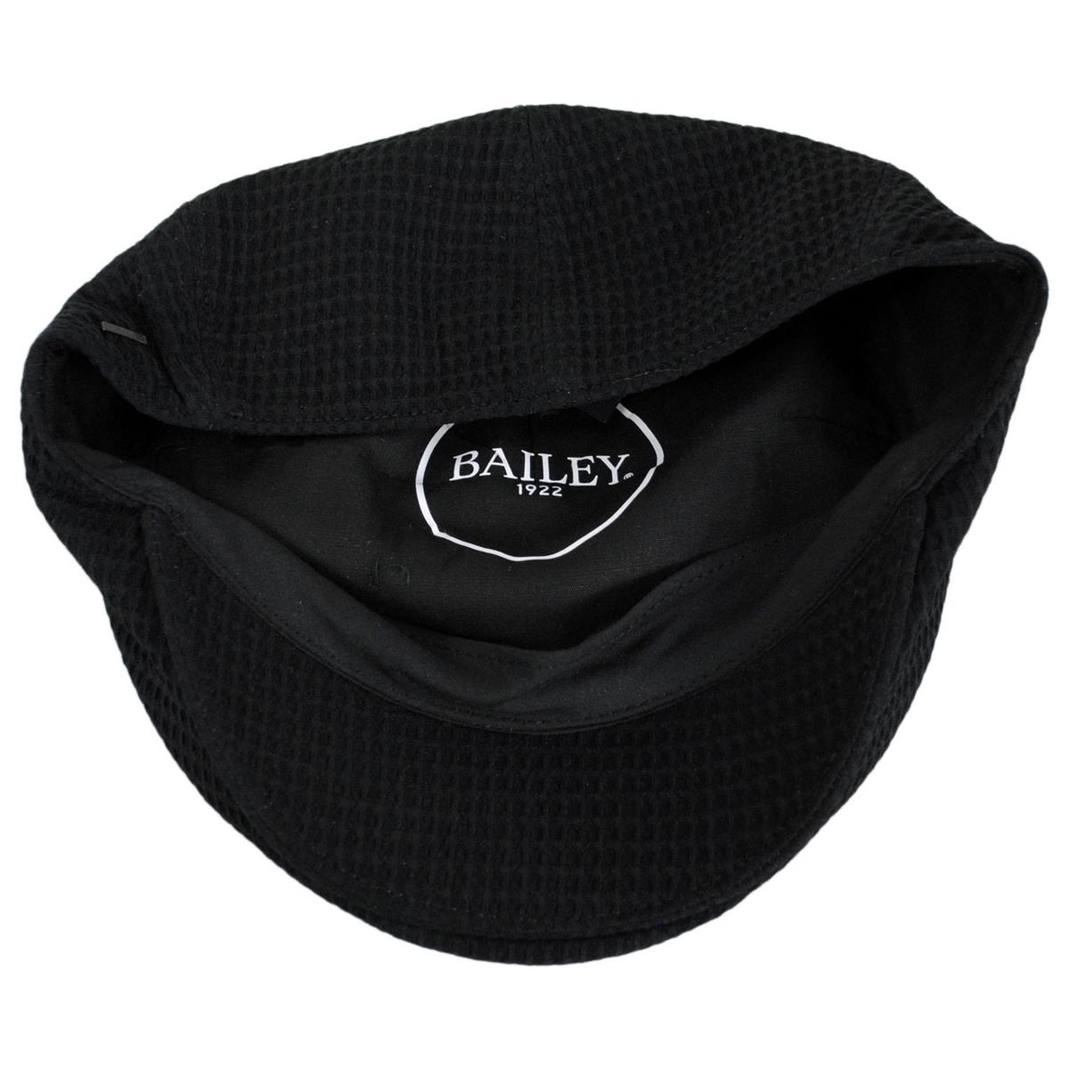 Bailey 1922 | Marnix Waffle 5 Panel Ivy Cap | 167223 | under | BLACK WAFFLE