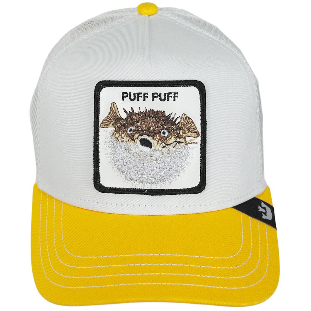 Goorin Bros | Puff Mesh Trucker Snapback Baseball Cap | 200446 | front | YELLOW