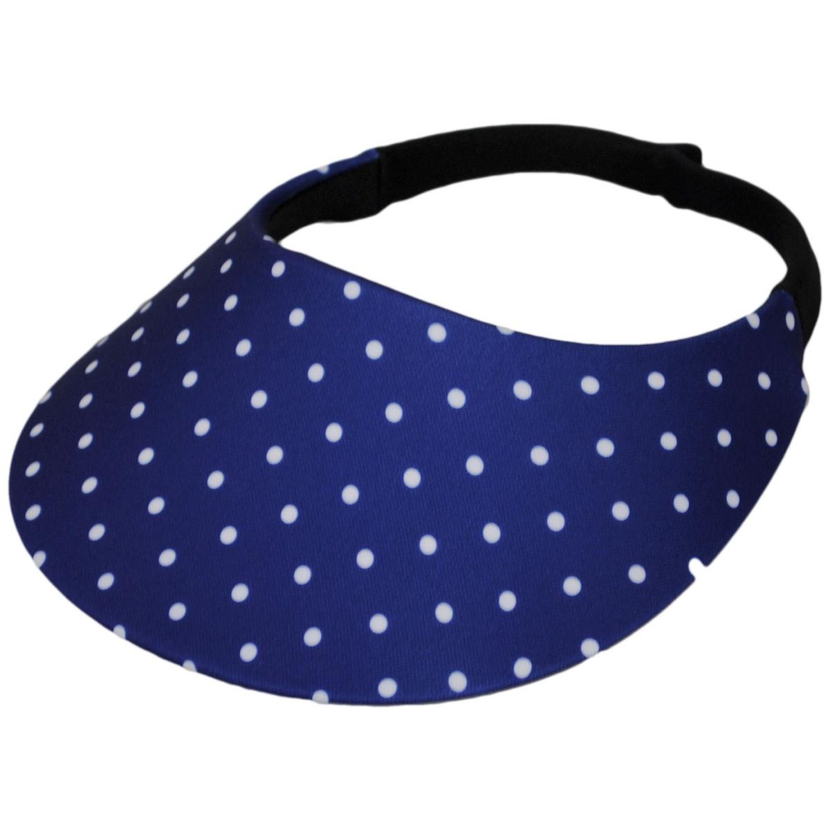 No Headache | Dots Midsize Visor | 195905 | lead | DOT NAVY N WHITE