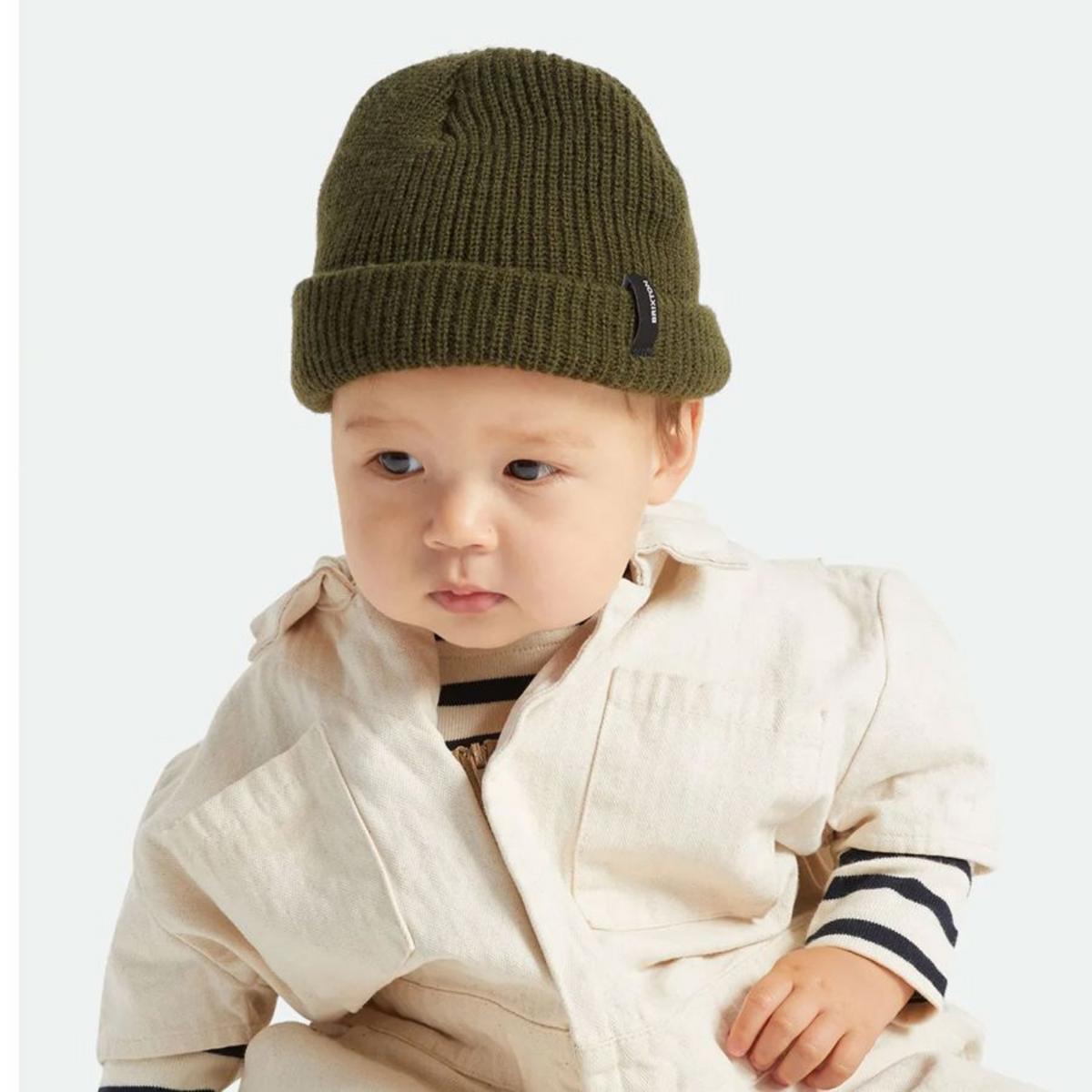 BRIXTON HATS | Toddlers' Heist Knit Beanie Hat | 510213 | under | MILITARY OLIVE