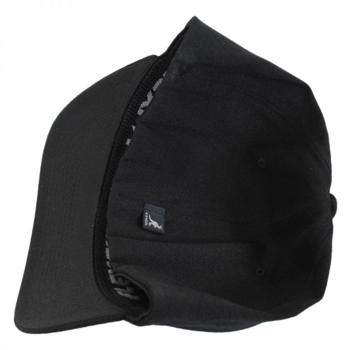 Kangol | Logo Wool Flexfit Fitted Baseball Cap | 201104 | under | BLACK