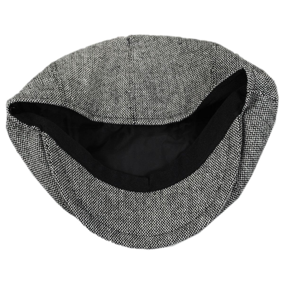 Jaxon Hats | Wholesale Marl Tweed Wool Blend Newsboy Cap B2B Pre-Pack | B2B167787 | under | BLACK