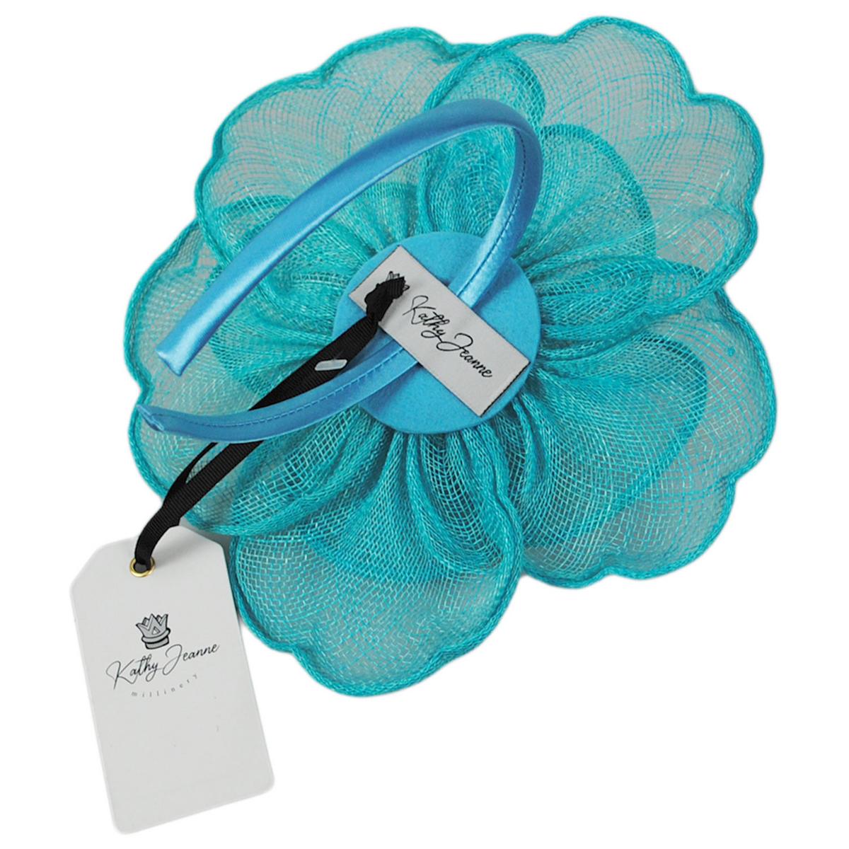 Rosa Sinamay Straw Fascinator Hat