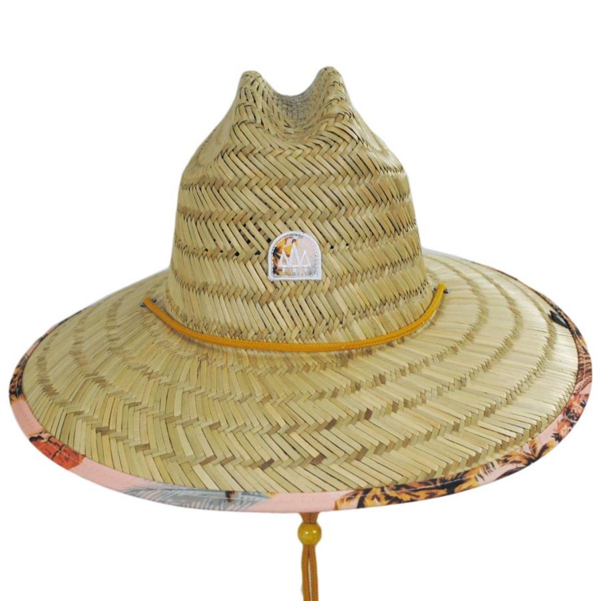 Hemlock Hat Co. | Casablanca Rush Straw Lifeguard Hat | 129598 | front | NATURAL