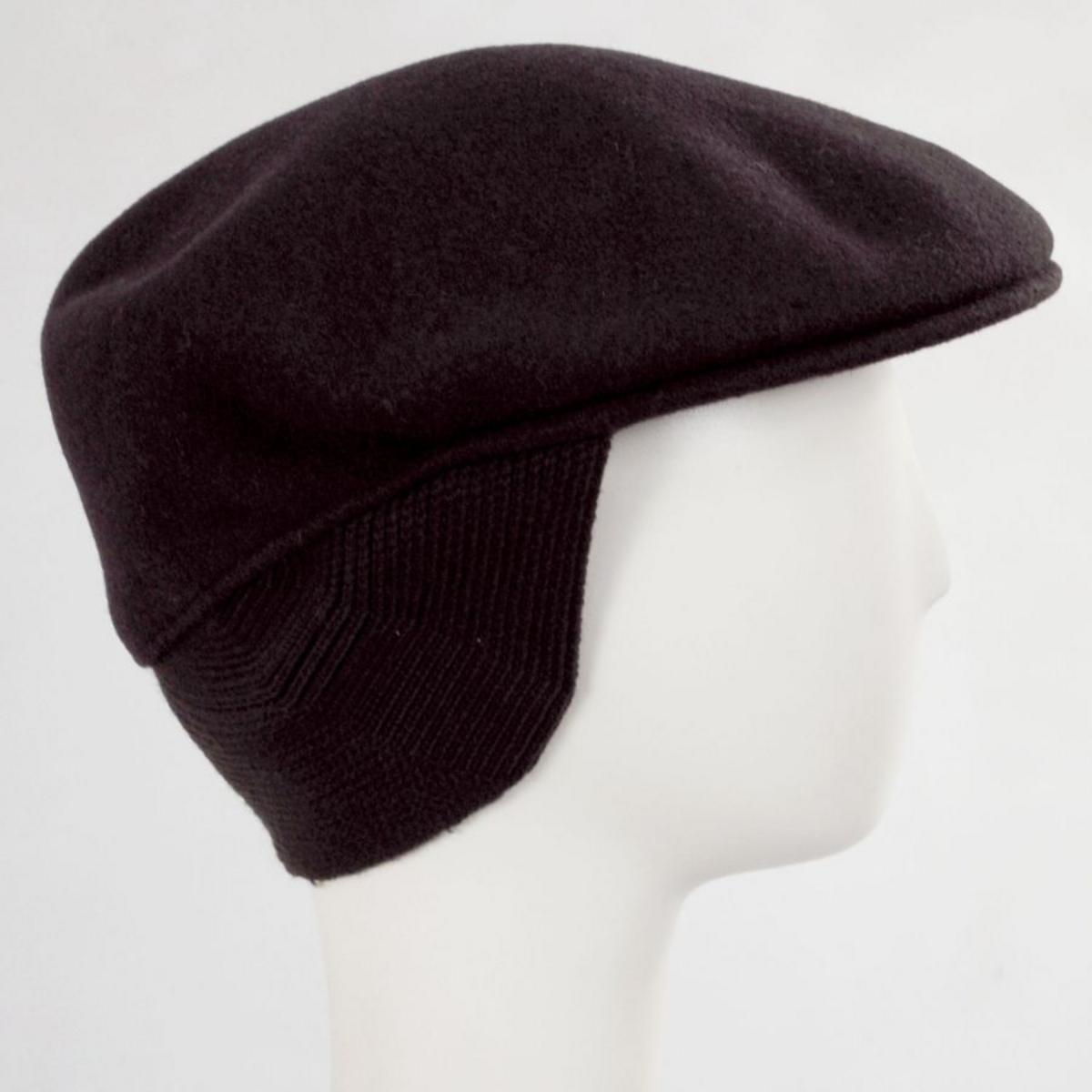 Kangol | Wool 504 Earflap Ivy Cap | 160816 | detailone | ESPRESSO