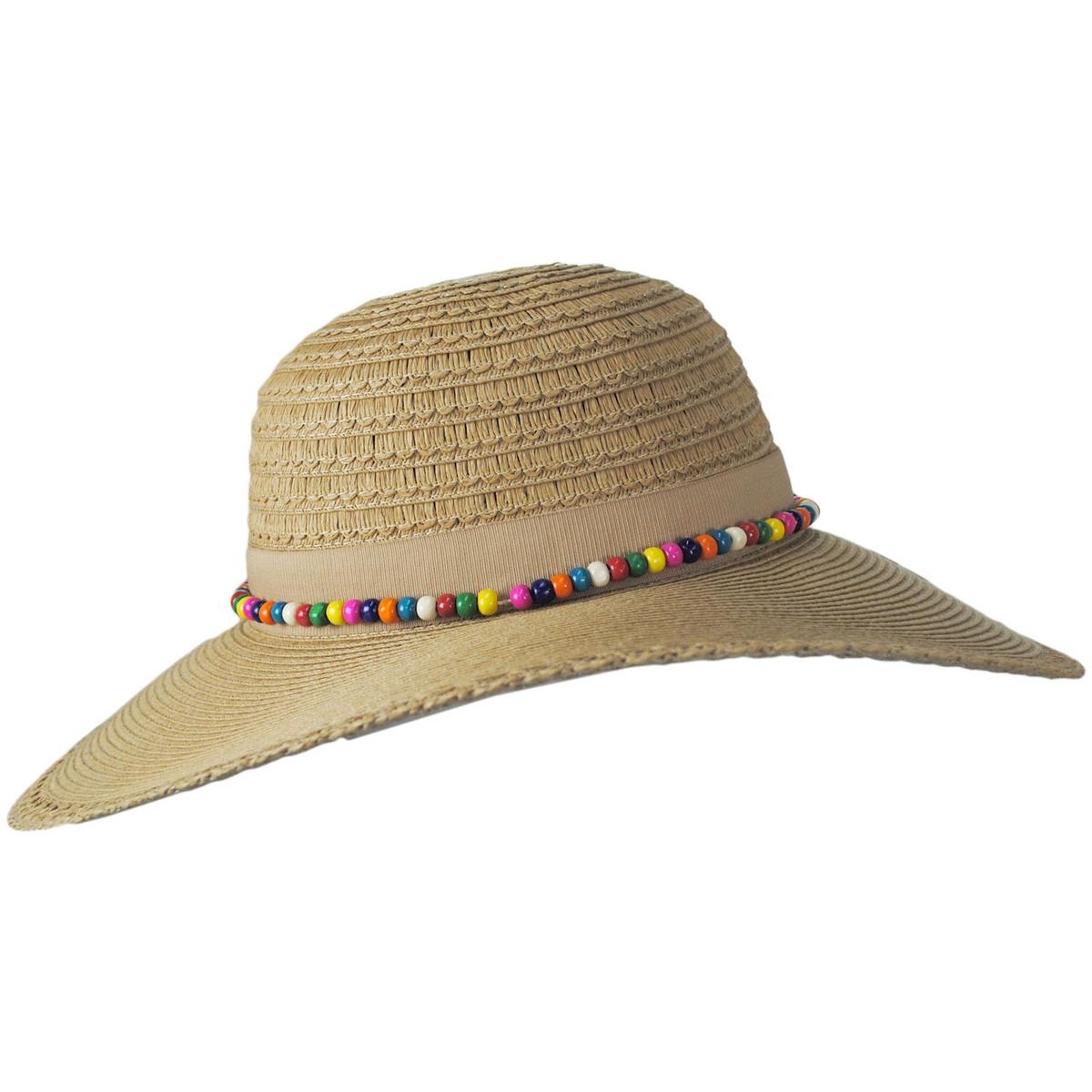 San Diego Hat Company | Fiesta Toyo Straw Swinger Sun Hat | 103683 | profile | TOBACCO
