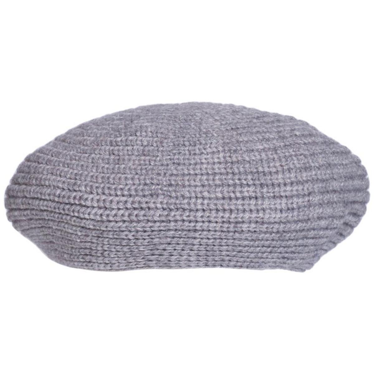 Toucan Collection | Rib Knit Beret | 150355 | lead | GREY