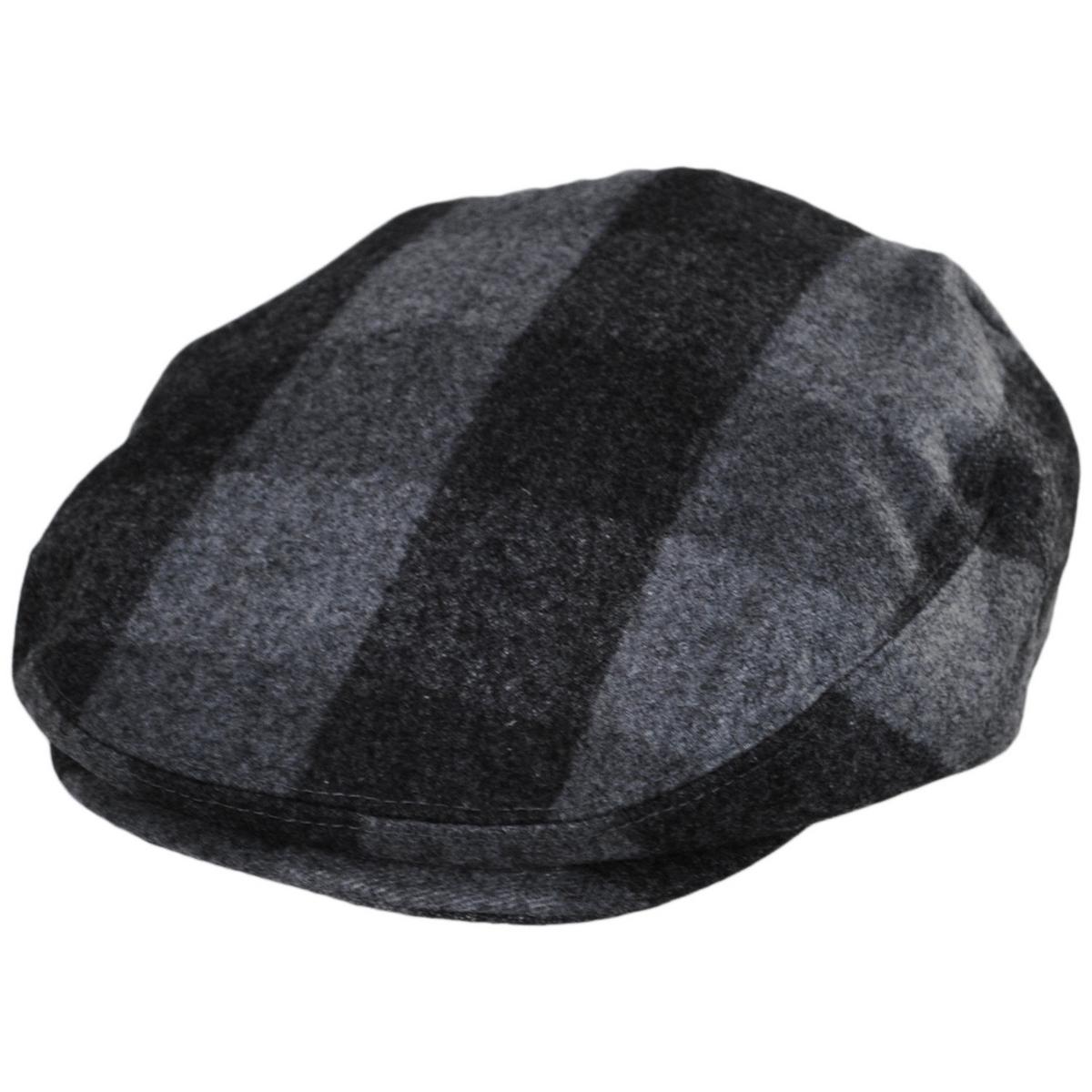 Baskerville Hat Company | Wholesale Basset Wool Check Ivy Cap B2B Pre-Pack | B2B167663 | lead | GREY