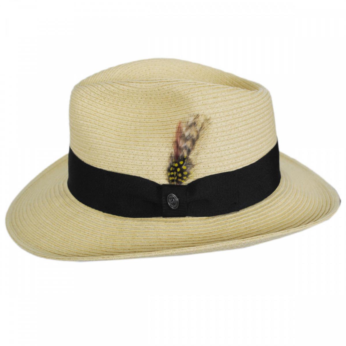 Jaxon Hats | Summer C-Crown Toyo Straw Fedora Hat | 129010 | profile | NATURAL
