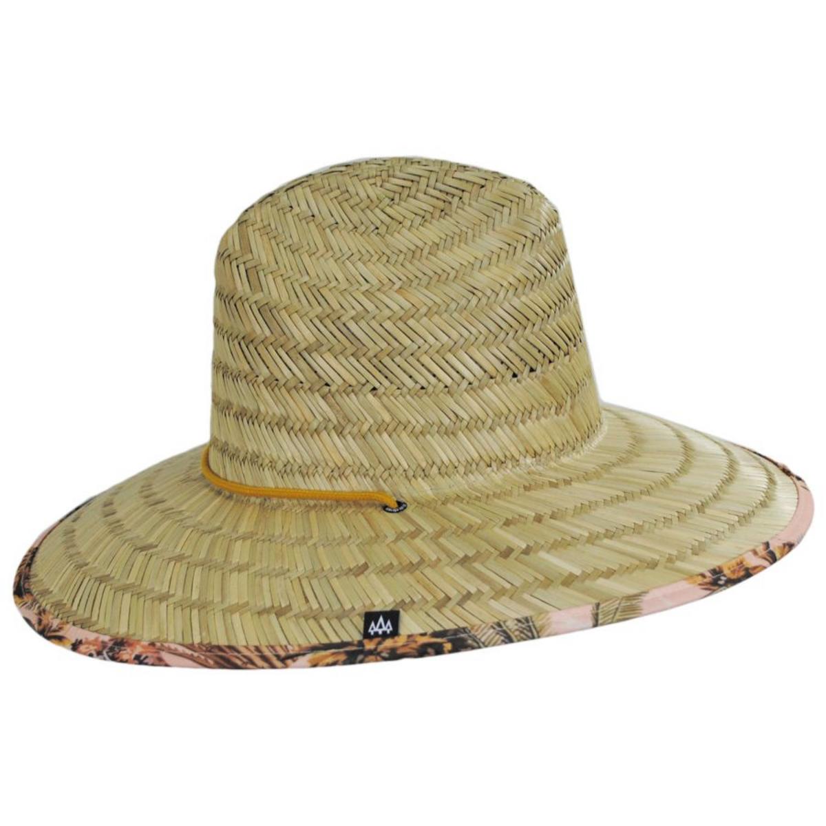 Hemlock Hat Co. | Casablanca Rush Straw Lifeguard Hat | 129598 | profile | NATURAL