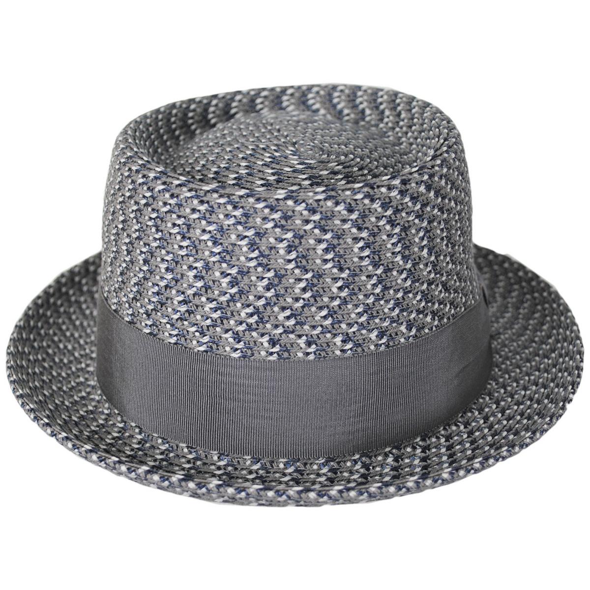 Bailey 1922 | Waits Sewn Braid Straw Pork Pie Hat | 127798 | front | ASH