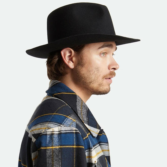 BRIXTON HATS | Duke Wool Felt Cowboy Hat | 135649 | lsmone | BLACK