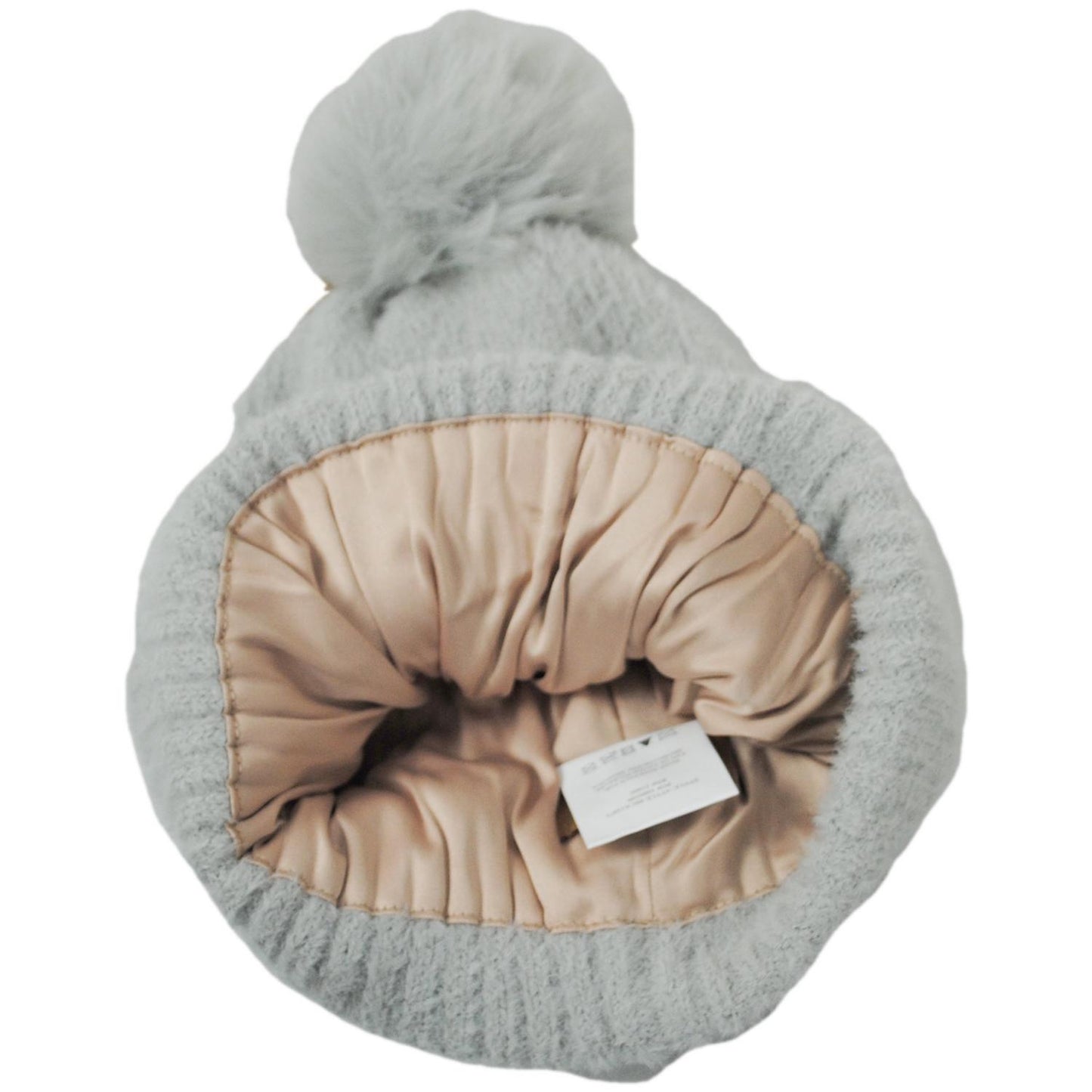 Scala | Luciane Pom Satin Beanie Hat | 500049 | under | GREY