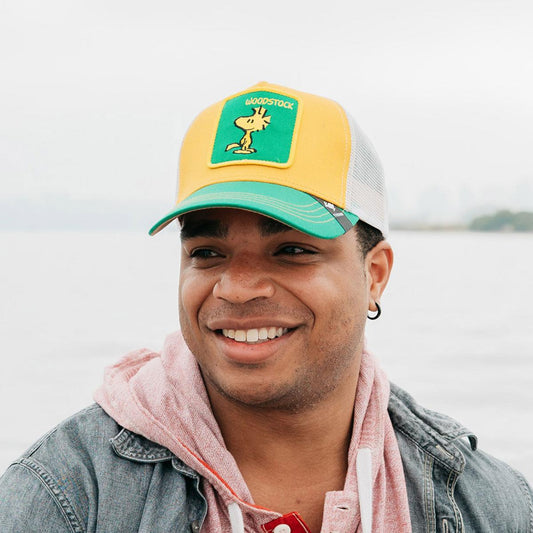 Peanuts | Woodstock Mesh Trucker Snapback Baseball Cap | 201306 | lsmone | YELLOW