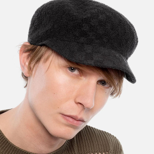 Kangol | Bermuda Check Stitch Mau Fiddler Cap | 201124 | lsmone | BLACK