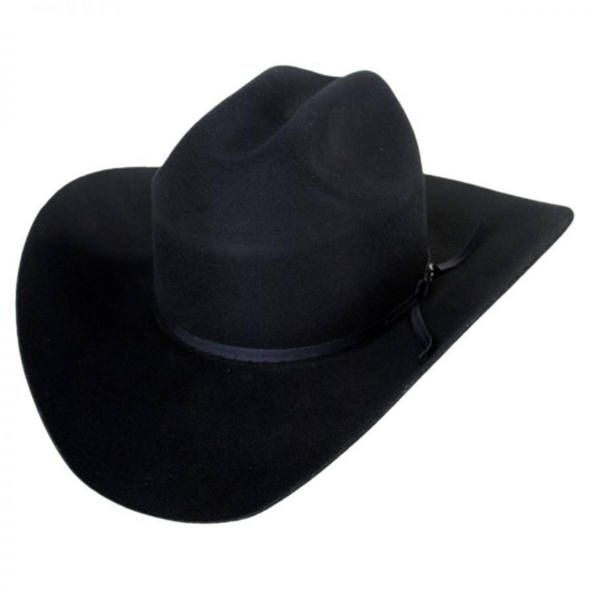 Bailey Western | Stampede Wool Felt Western Hat | 130131 | lead | BLACK