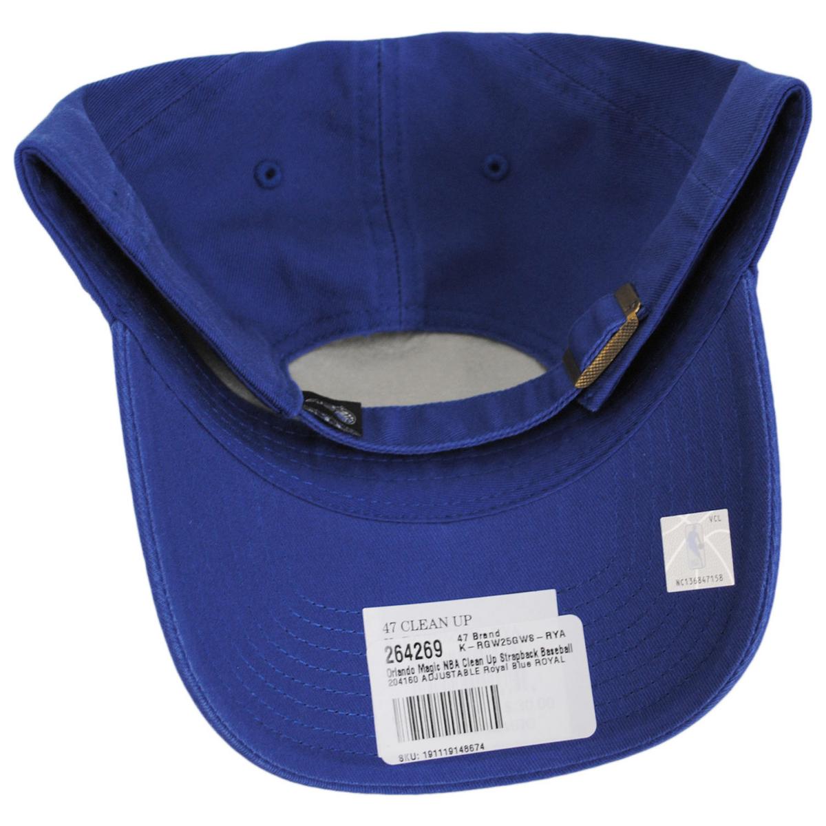 47 Brand | Orlando Magic NBA Clean Up Strapback Baseball Cap Dad Hat | 204160 | under | ROYAL